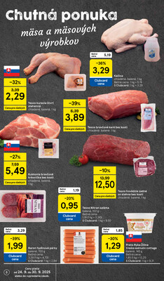 Tesco supermarkety od 24.9. do 30.9.2025