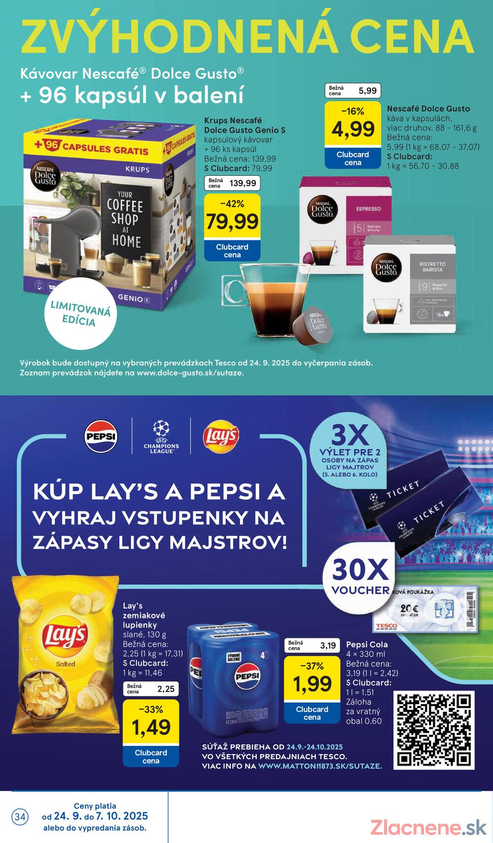 Leták Tesco - Tesco malé hypermarkety od 24.9. do 30.9.2025 - strana 34