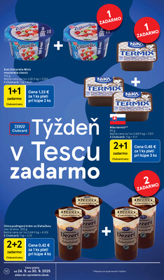 Tesco malé hypermarkety od 24.9. do 30.9.2025