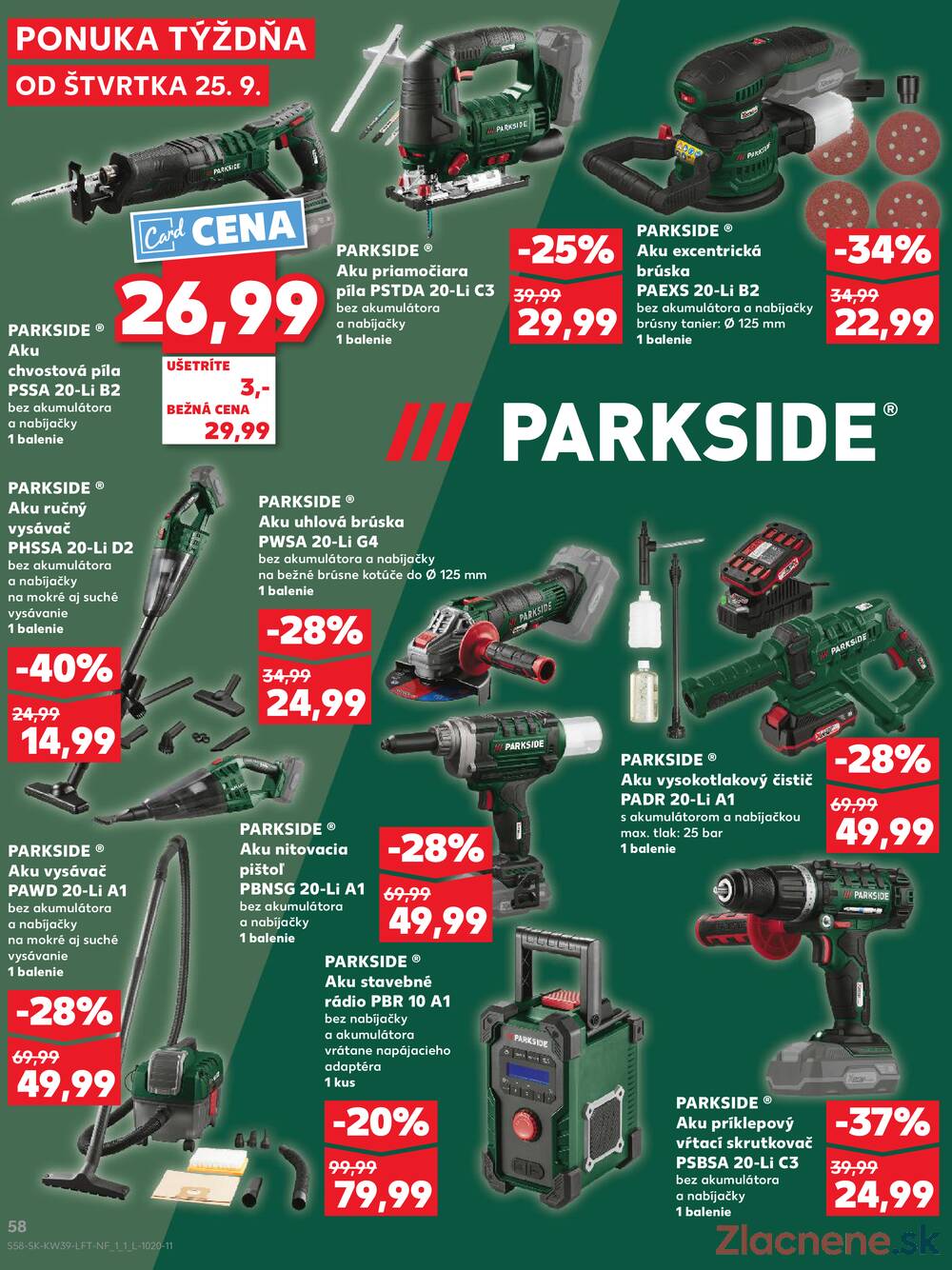 Leták Kaufland - Kaufland 25.9. - 1.10. - Kaufland Brezno - strana 58