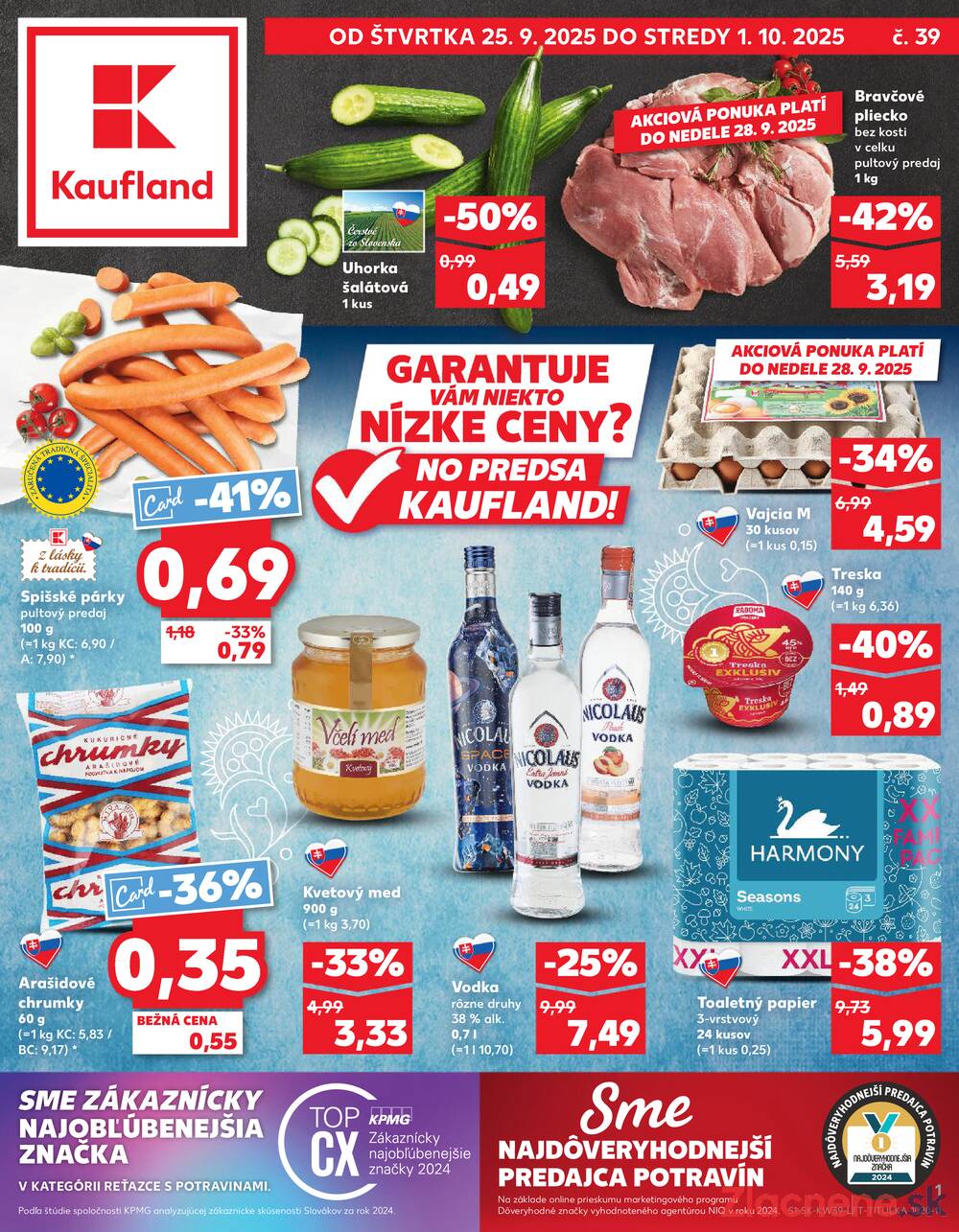 Leták Kaufland - Kaufland 25.9. - 1.10. - Kaufland Spišská Nová Ves - strana 1