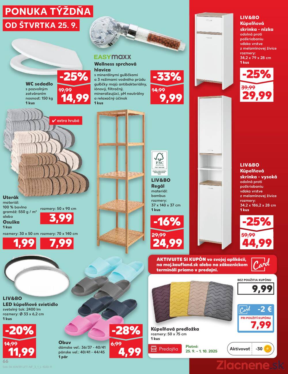 Leták Kaufland - Kaufland 25.9. - 1.10. - Kaufland Stará Ľubovňa - strana 66