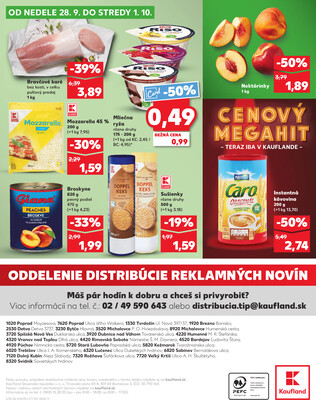 Kaufland 25.9. - 1.10. - Kaufland Rožňava