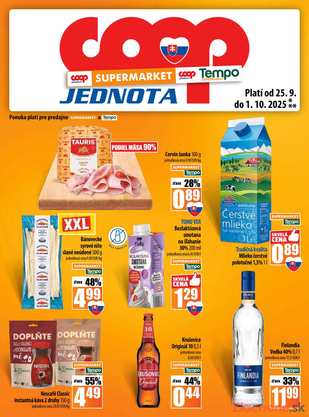 Leták COOP Jednota Slovensko - COOP do 1.10. - strana 13