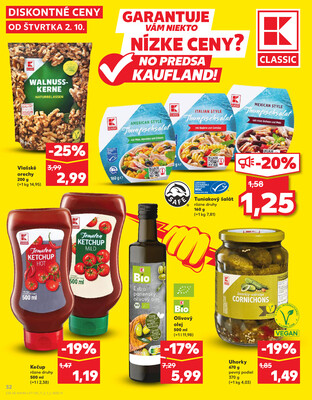 Kaufland 2.10. - 8.10. - Kaufland Púchov