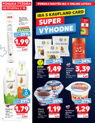 Kaufland 2.10. - 8.10. - Kaufland Michalovce (Humenská cesta)