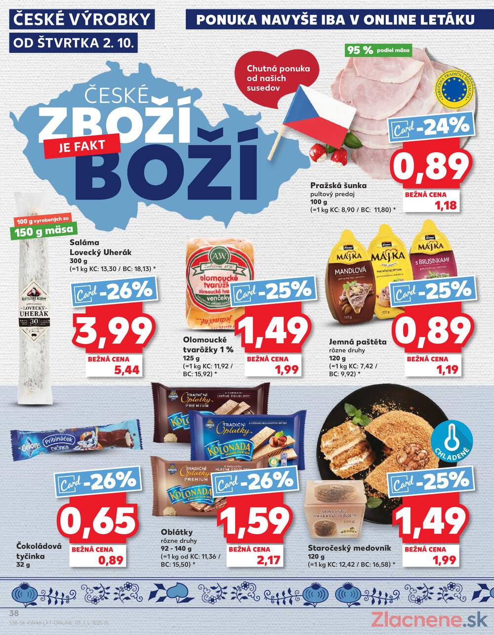 Leták Kaufland - Kaufland 2.10. - 8.10. - Kaufland Piešťany - strana 38