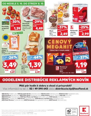 Kaufland 2.10. - 8.10. - Kaufland Piešťany