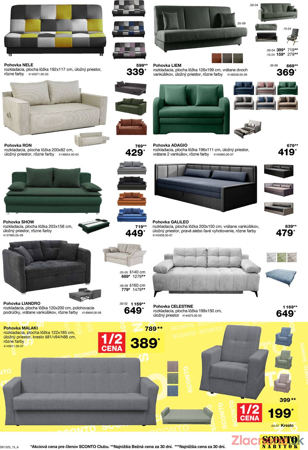 Leták SCONTO nábytok
		  platný do 4.11.2025 - strana 15