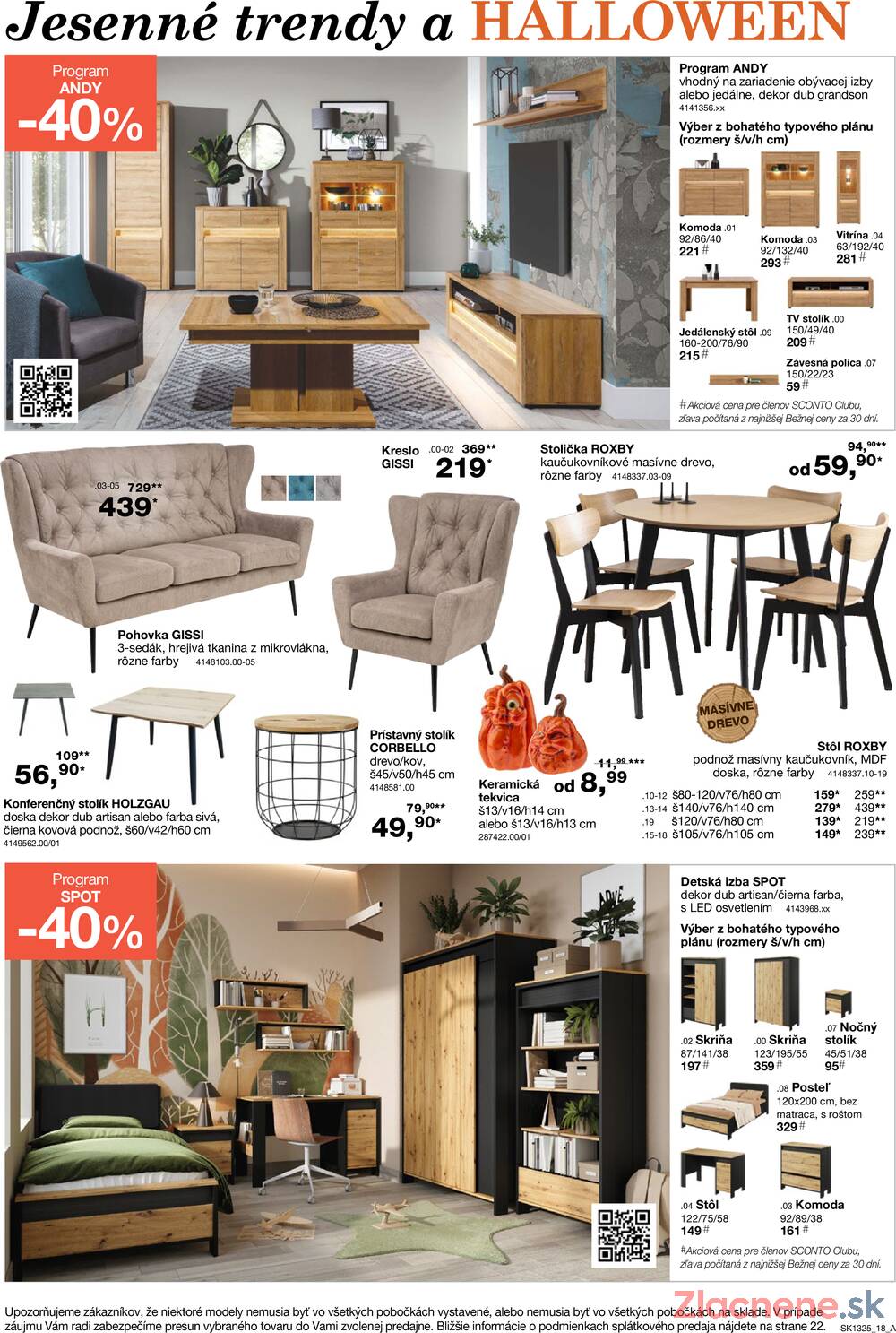 Leták SCONTO nábytok
		  platný do 4.11.2025 - strana 18