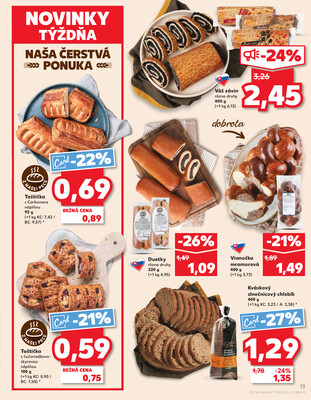 Kaufland 9.10. - 15.10. - Kaufland Poprad - Jiřího Wolkera