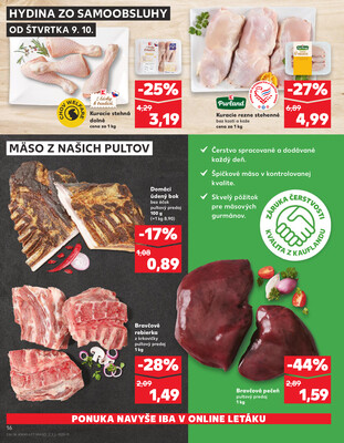 Kaufland 9.10. - 15.10. - Kaufland Poprad - Jiřího Wolkera
