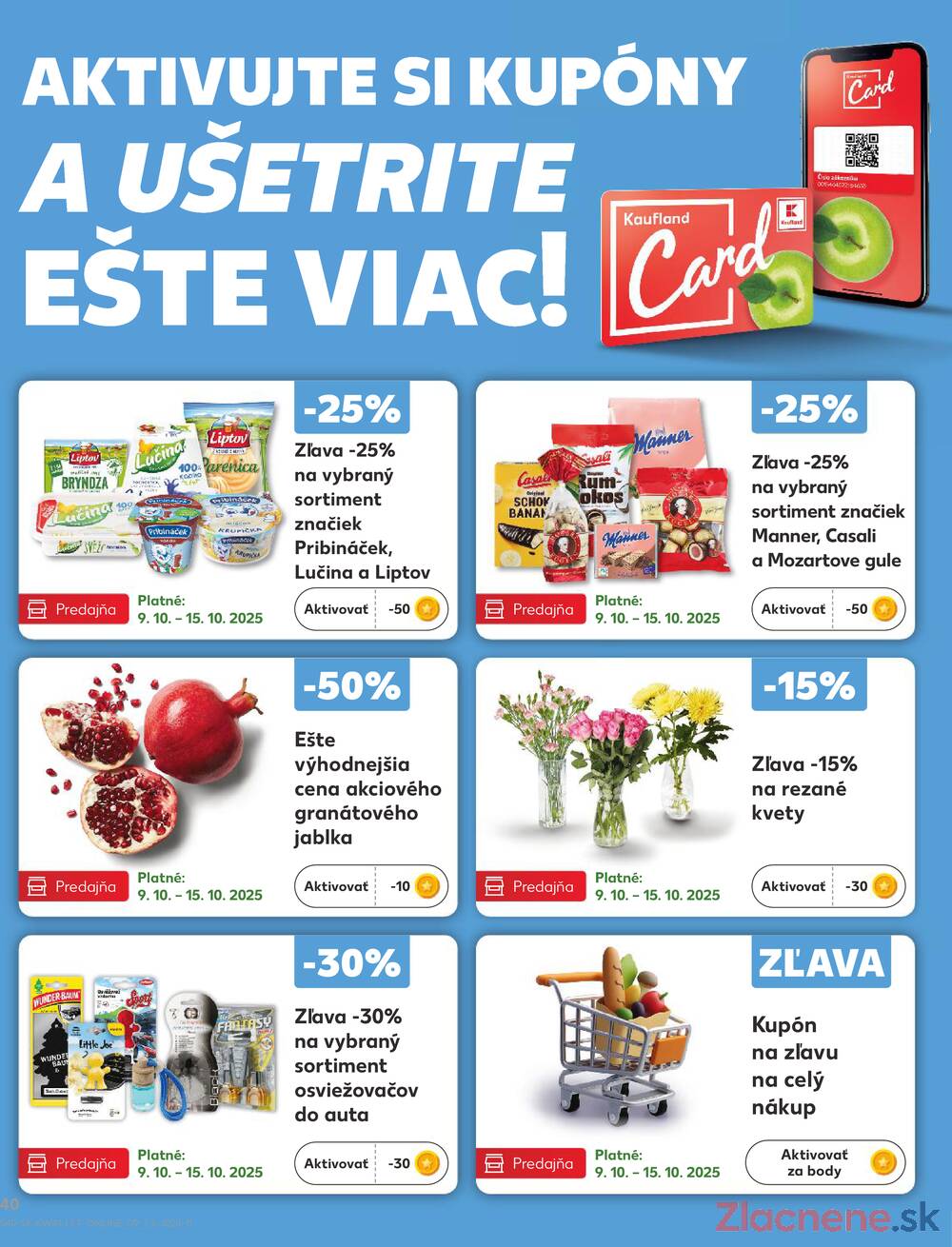 Leták Kaufland - Kaufland 9.10. - 15.10. - Kaufland Trnava - Nová ul. - strana 40