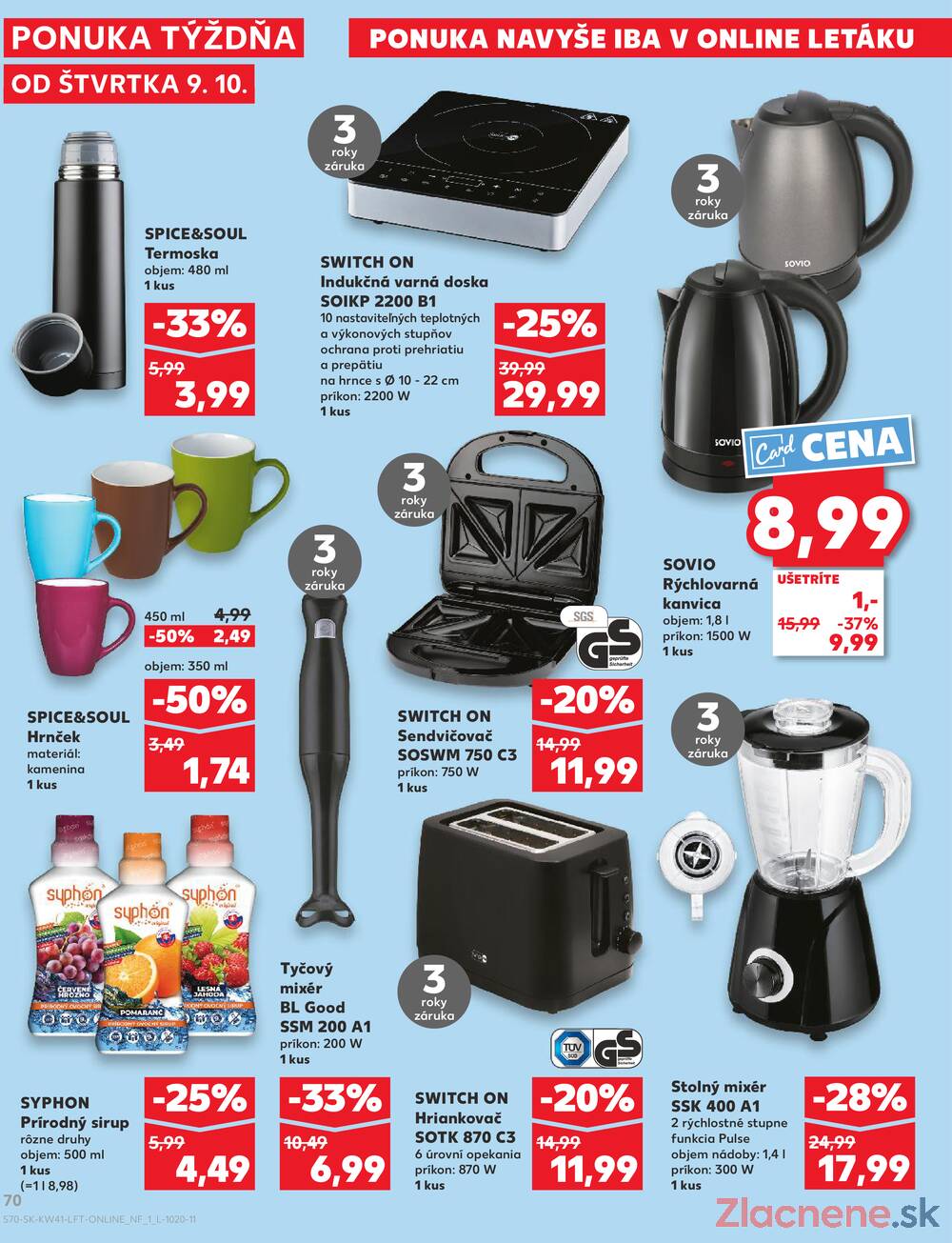 Leták Kaufland - Kaufland 9.10. - 15.10. - Kaufland Trnava - Nová ul. - strana 70