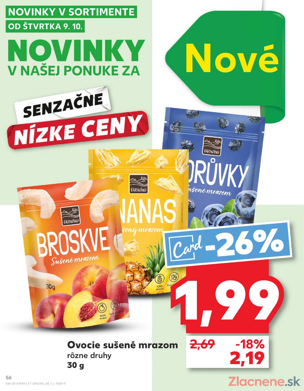 Leták Kaufland - Kaufland 9.10. - 15.10. - Kaufland Bratislava - Nové Mesto - strana 56