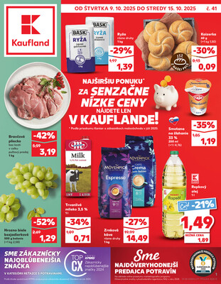 Leták Kaufland 9.10. - 15.10. - Kaufland Bratislava - Nové Mesto