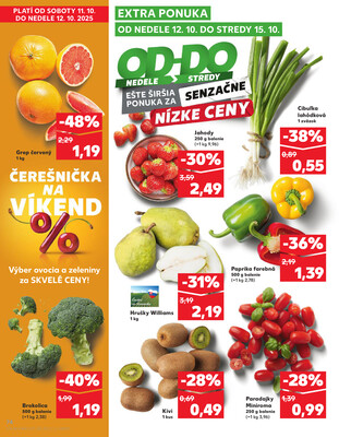Kaufland 9.10. - 15.10. - Kaufland Bratislava - Nové Mesto