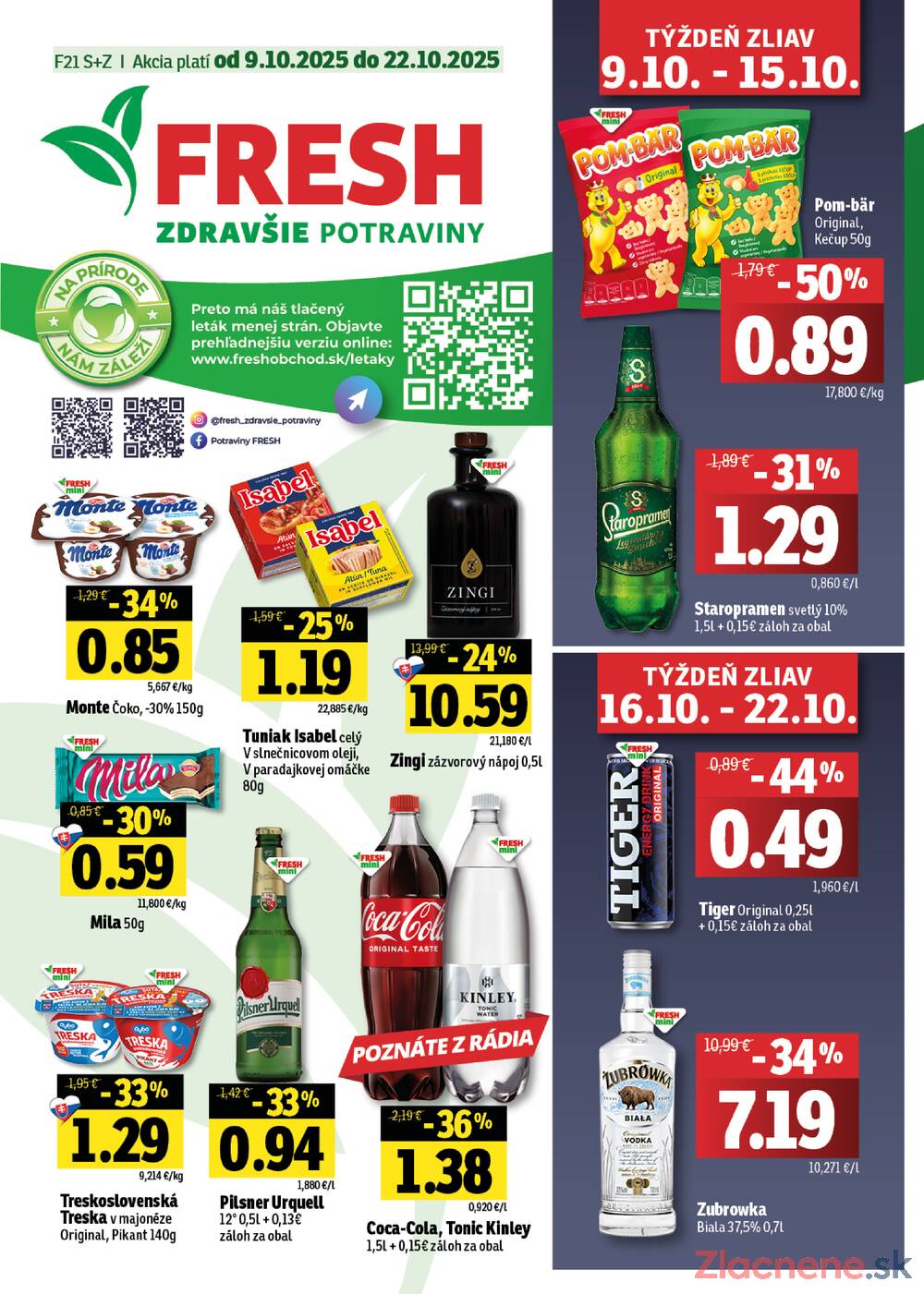 Leták Fresh - Fresh do 22.10. - strana 1