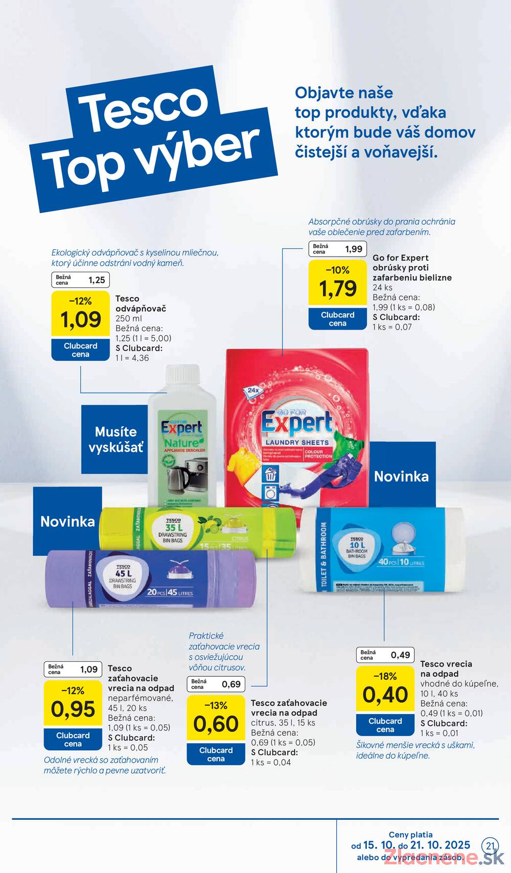 Leták Tesco - Tesco malé hypermarkety od 15.10. do 21.10.2025 - strana 21 Leták Tesco - Tesco malé hypermarkety od 15.10. do 21.10.2025 - strana 21