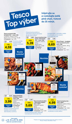 Tesco malé hypermarkety od 15.10. do 21.10.2025