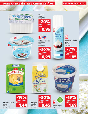 Kaufland 16.10. - 22.10. - Kaufland Tvrdošín