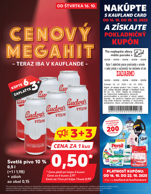 Kaufland 16.10. - 22.10. - Kaufland Bratislava - Podunajské Biskupice