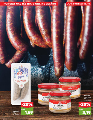 Kaufland 16.10. - 22.10. - Kaufland Bratislava - Podunajské Biskupice