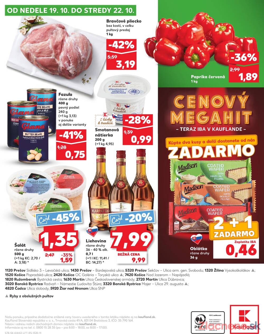 Leták Kaufland - Kaufland 16.10. - 22.10. - Kaufland Prešov - Sekčov - strana 78 Leták Kaufland - Kaufland 16.10. - 22.10. - Kaufland Prešov - Sekčov - strana 78