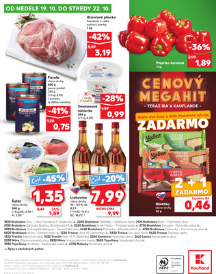 Kaufland 16.10. - 22.10. - Kaufland Trnava
