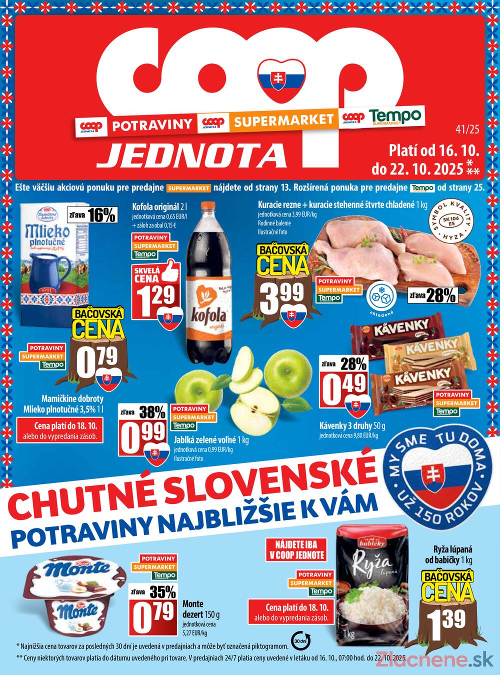 Leták COOP Jednota Slovensko - COOP do 22.10. - strana 1