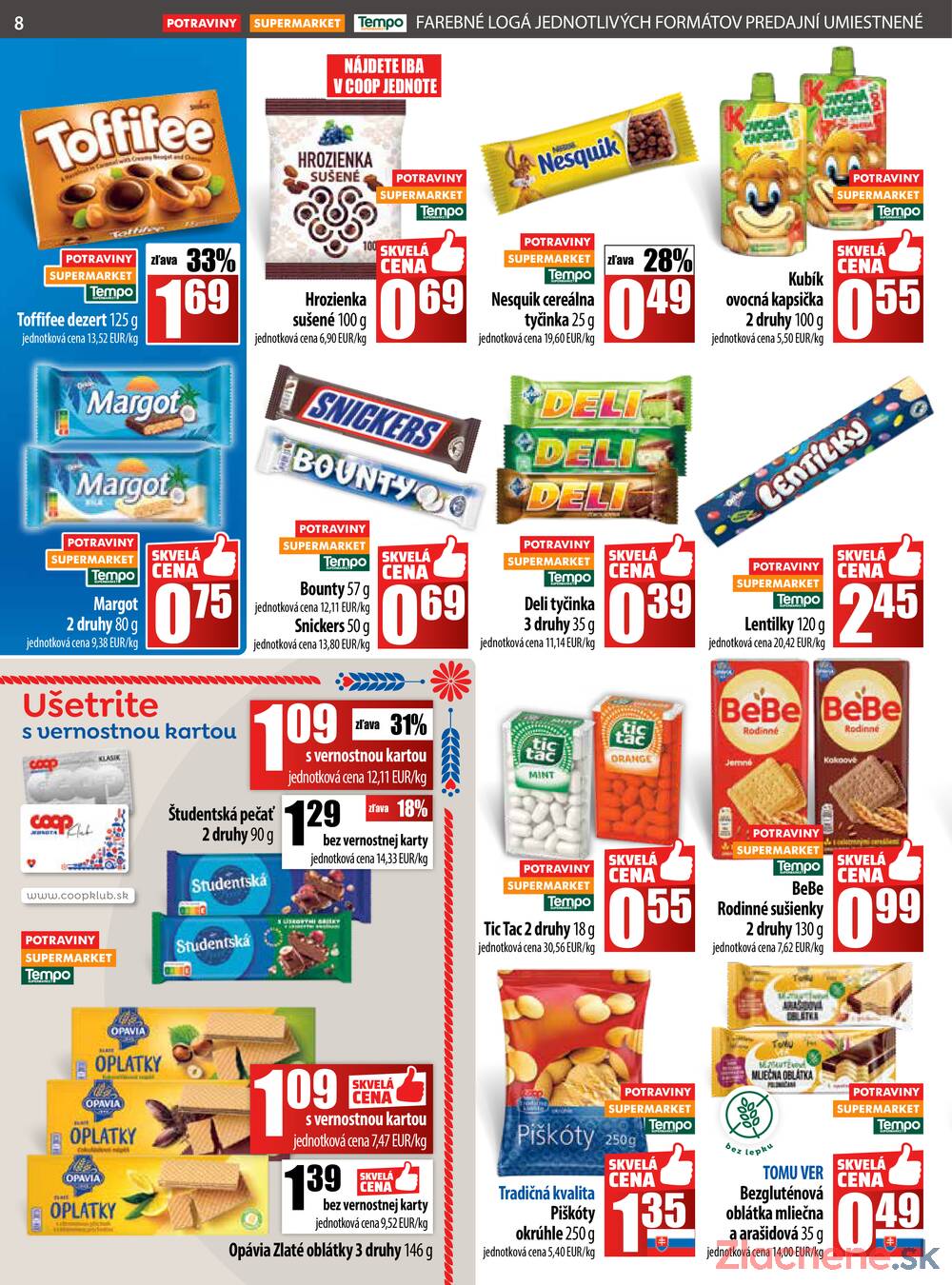 Leták COOP Jednota Slovensko
		  platný do 22.10.2025 - strana 8