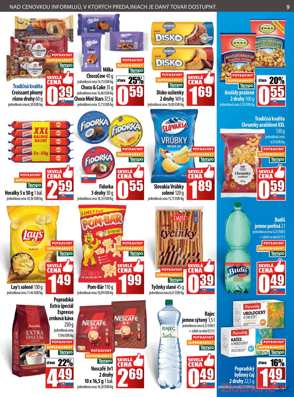 Leták COOP Jednota Slovensko
		  platný do 22.10.2025 - strana 9