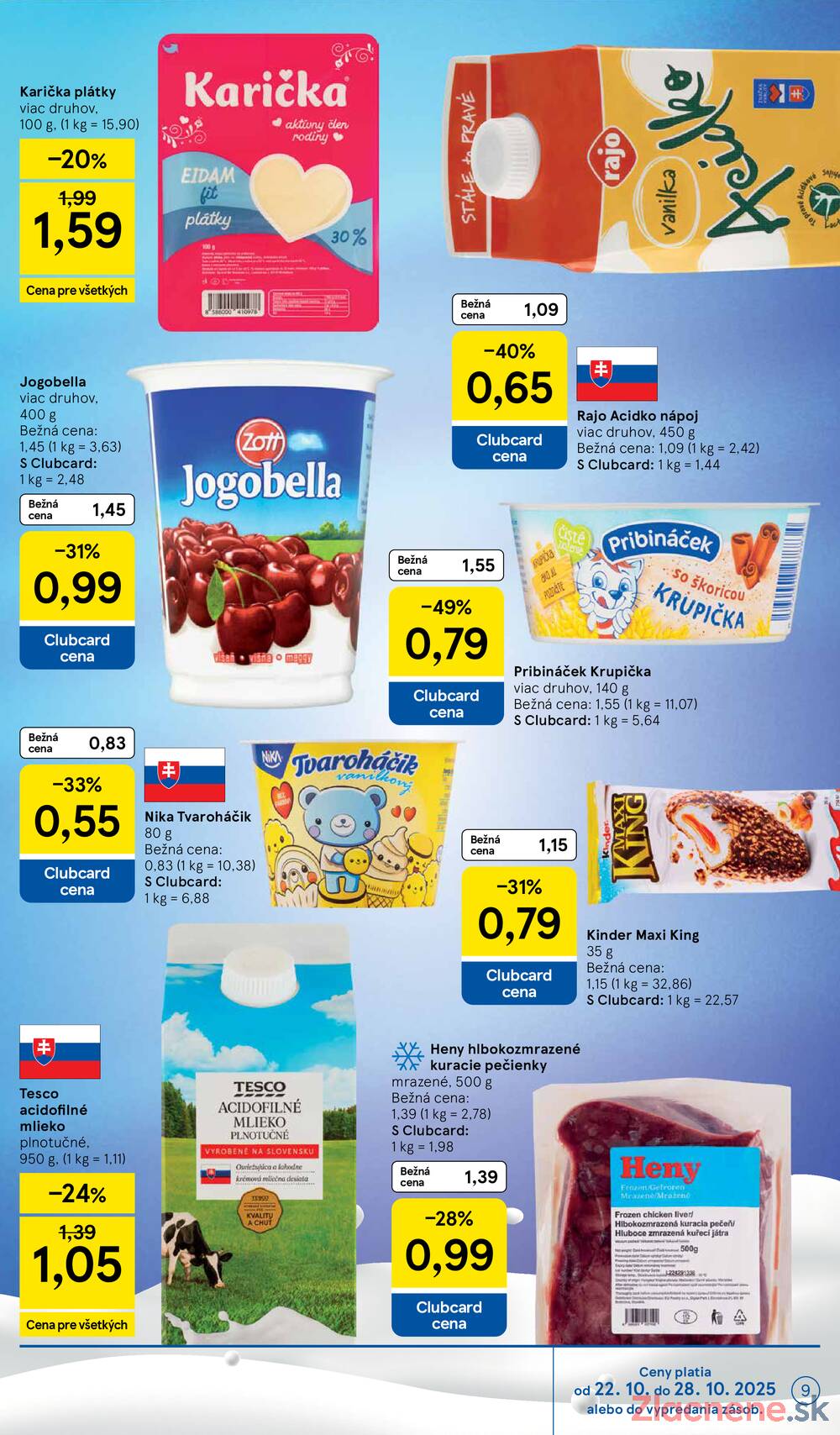 Leták Tesco - Tesco supermarkety od 22.10. do 28.10.2025 - strana 9 Leták Tesco - Tesco supermarkety od 22.10. do 28.10.2025 - strana 9