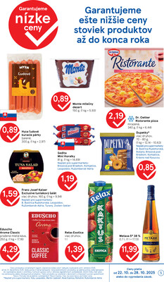 Tesco supermarkety od 22.10. do 28.10.2025