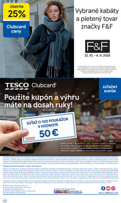 Tesco malé hypermarkety od 22.10. do 28.10.2025