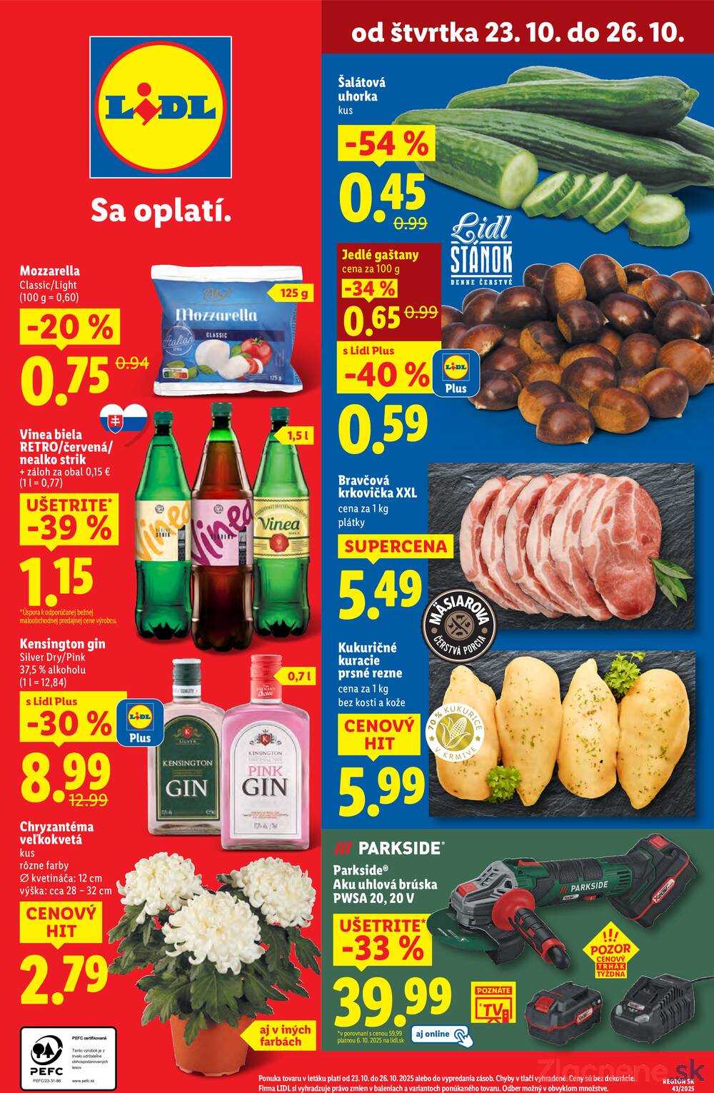 Leták Lidl
		  platný do 26.10.2025 - strana 70