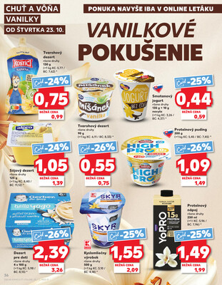 Kaufland 23.10. - 29.10. - Kaufland Poprad - Jiřího Wolkera