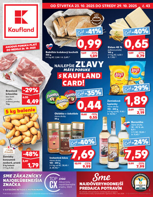Leták Kaufland 23.10. - 29.10. - Kaufland Bratislava - Rača