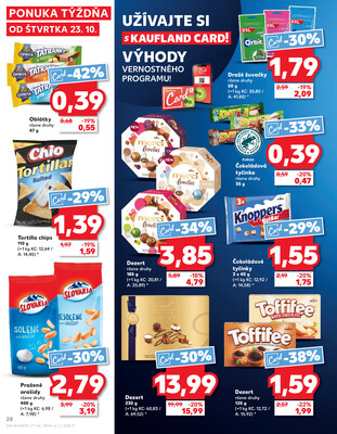 Kaufland 23.10. - 29.10. - Kaufland (Kasárenská, Šamorín)