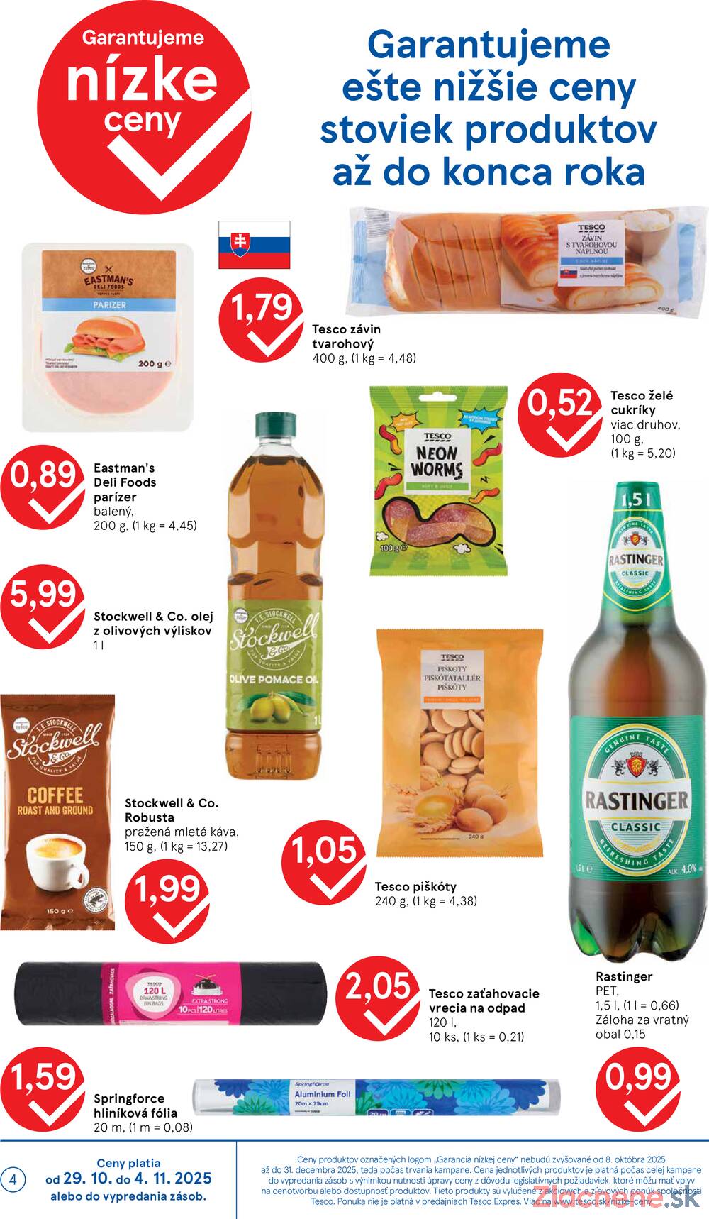 Leták Tesco - Tesco supermarkety od 29.10. do 4.11.2025 - strana 4
