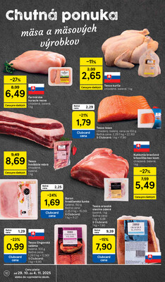 Tesco supermarkety od 29.10. do 4.11.2025