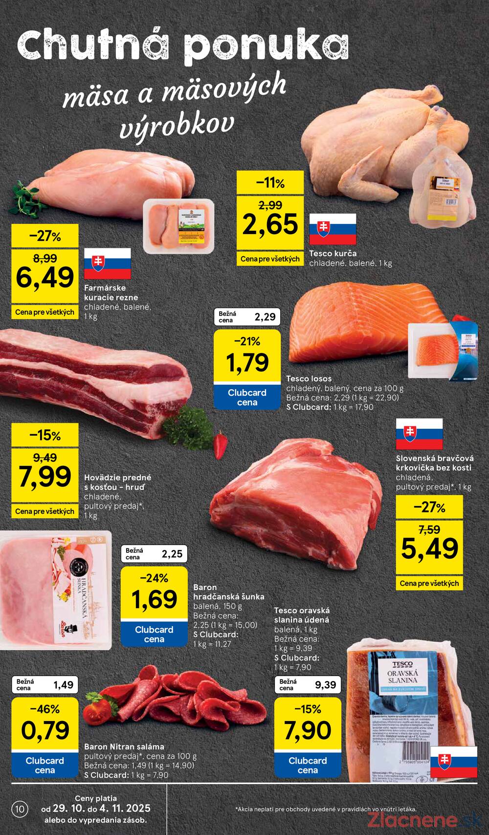 Leták Tesco
		  platný do 4.11.2025 - strana 10