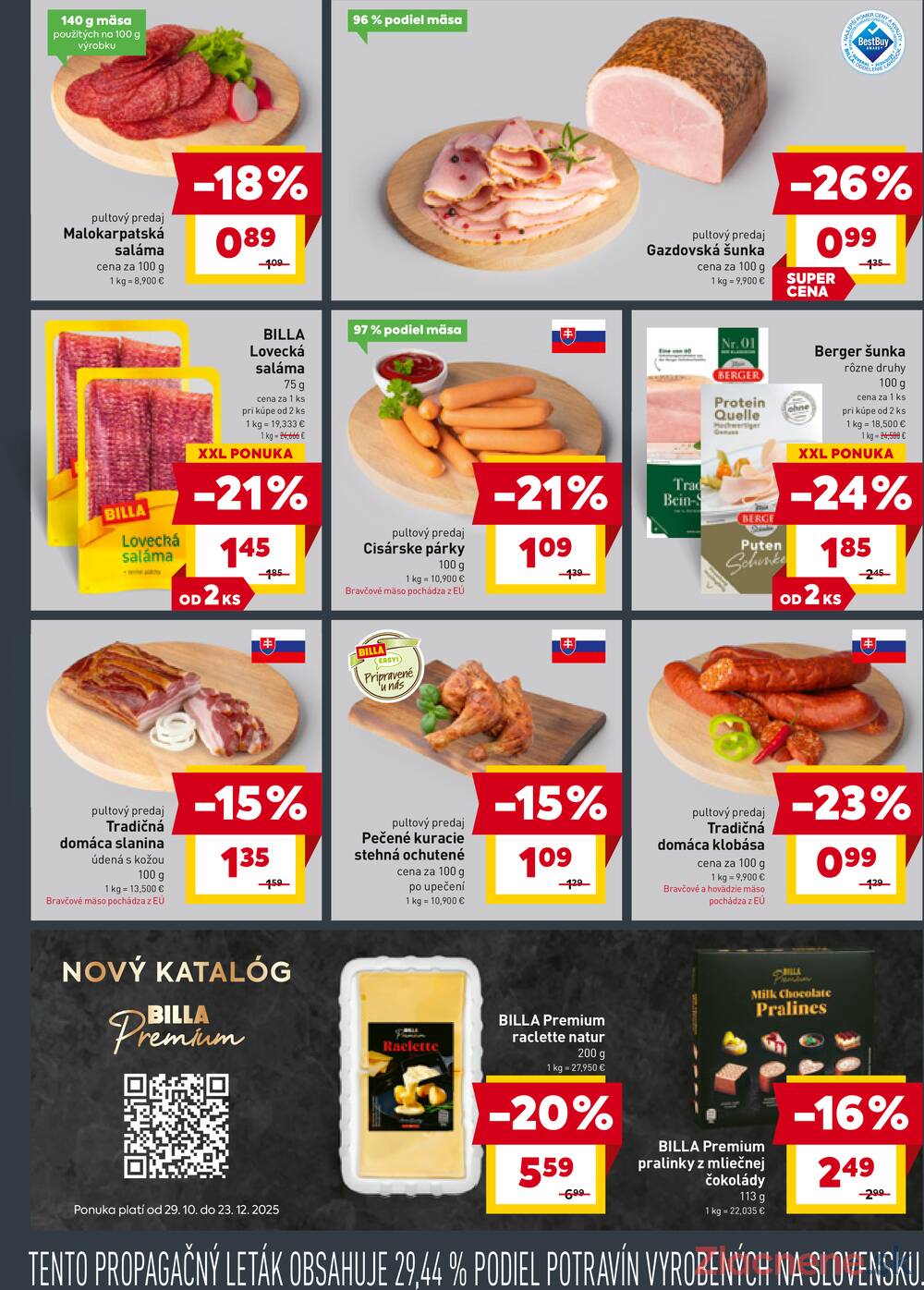 Leták Billa
		  platný do 4.11.2025 - strana 7