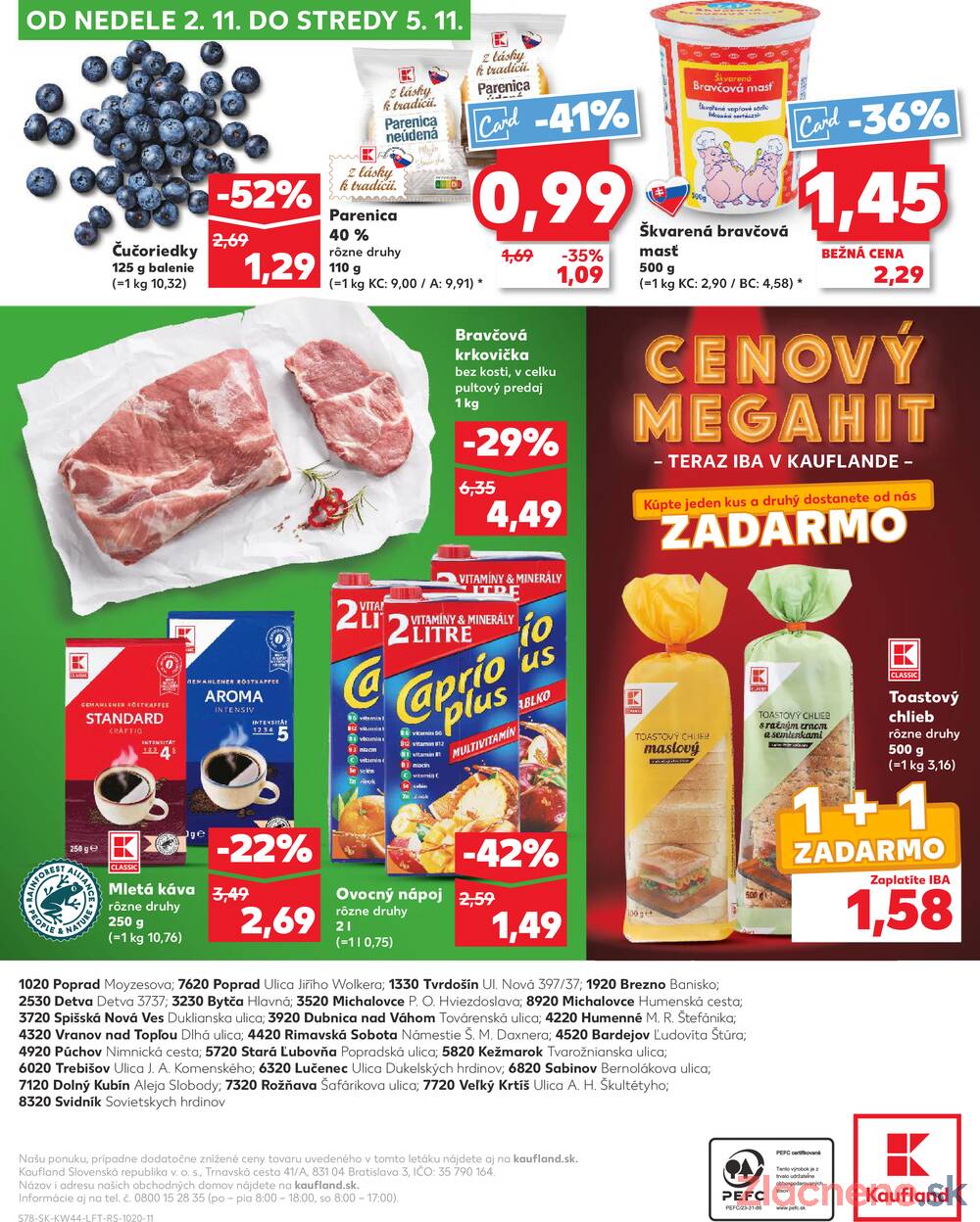 Leták Kaufland - Kaufland 30.10. - 5.11. - Kaufland Michalovce - strana 78 Leták Kaufland - Kaufland 30.10. - 5.11. - Kaufland Michalovce - strana 78