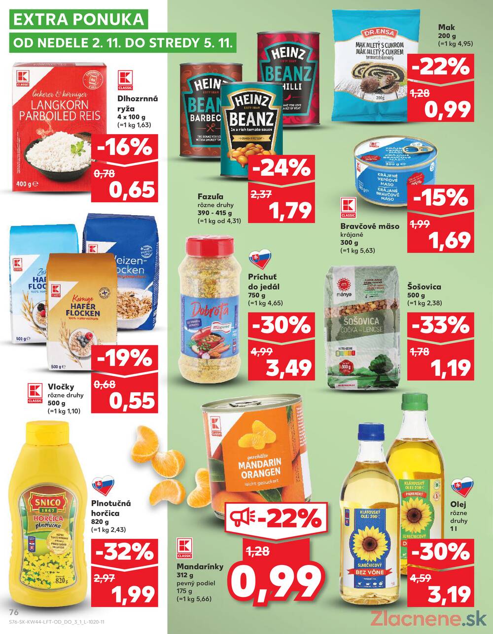 Leták Kaufland - Kaufland 30.10. - 5.11. - Kaufland Humenné - strana 76 Leták Kaufland - Kaufland 30.10. - 5.11. - Kaufland Humenné - strana 76