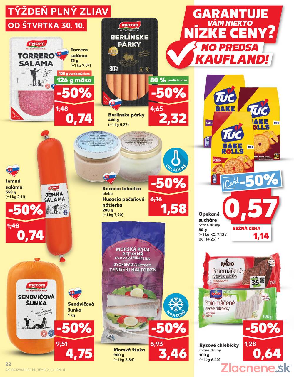 Leták Kaufland - Kaufland 30.10. - 5.11. - Kaufland Hlohovec - strana 22