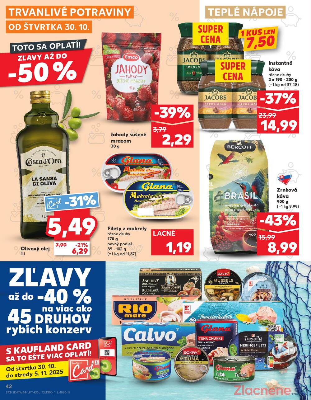 Leták Kaufland - Kaufland 30.10. - 5.11. - Kaufland Zlaté Moravce - strana 42