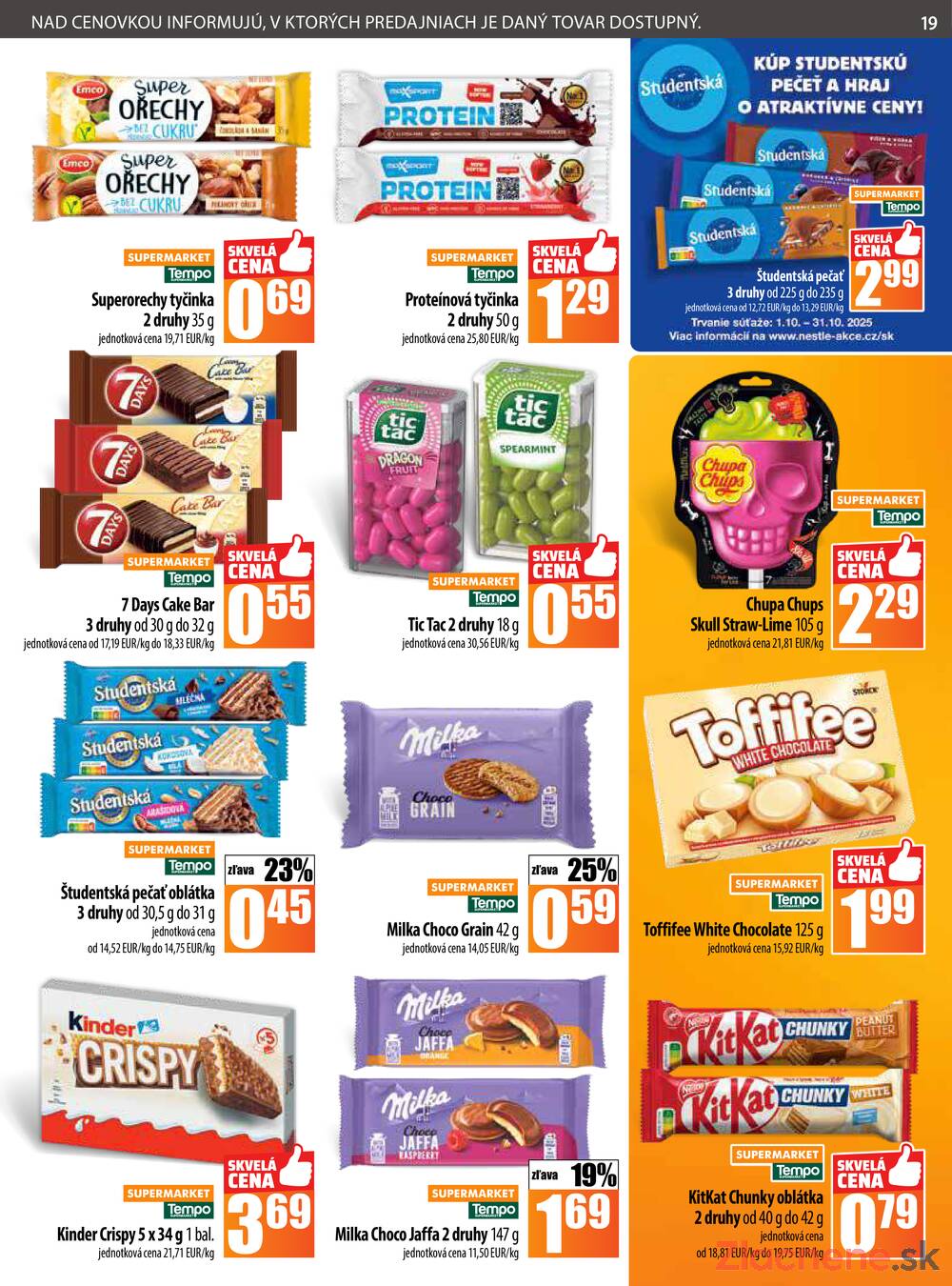 Leták COOP Jednota Slovensko
		  platný do 5.11.2025 - strana 19