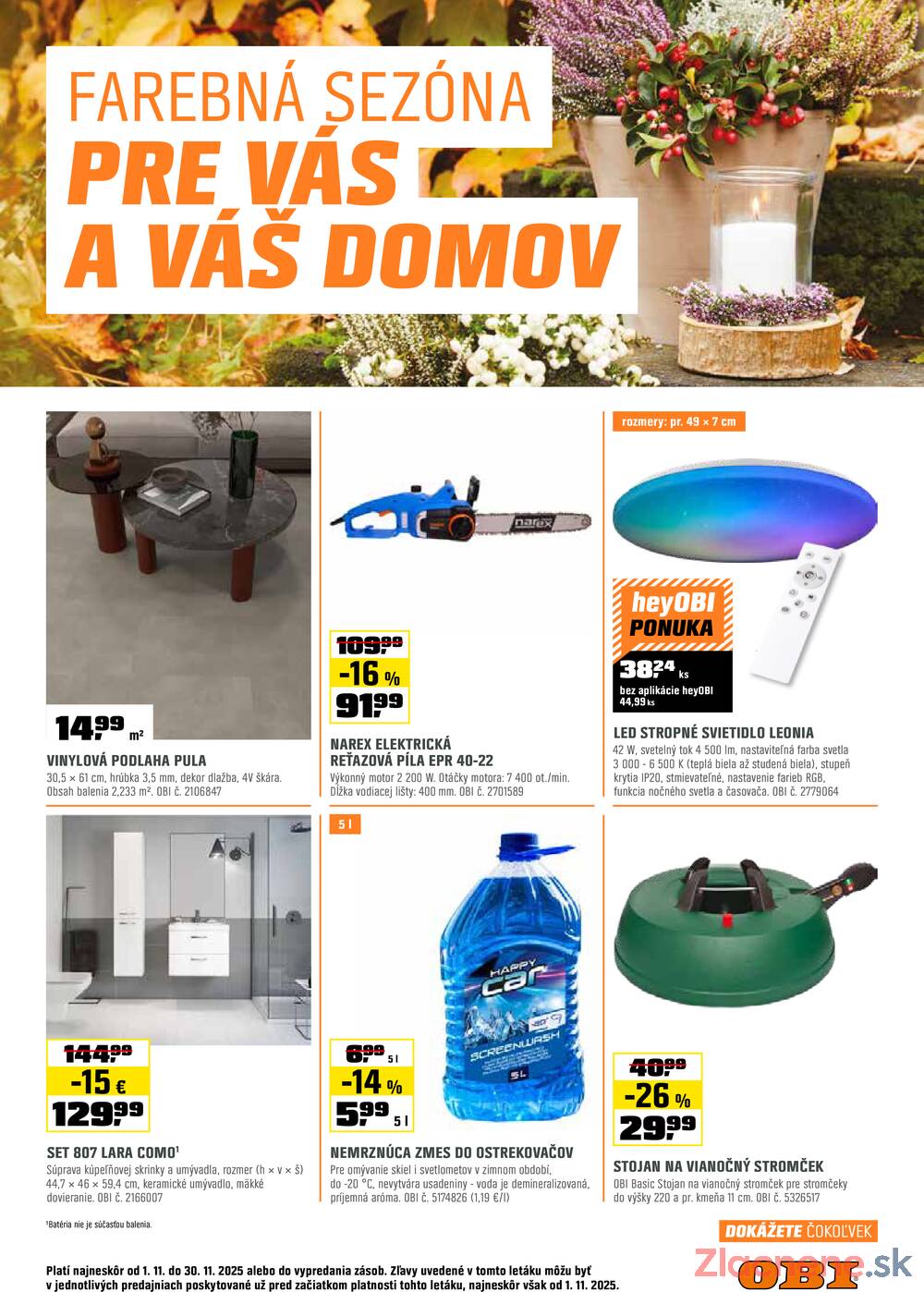 Leták OBI
		  platný do 30.11.2025 - strana 1