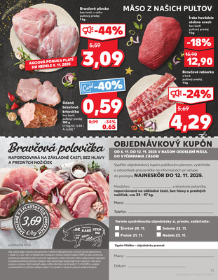 Kaufland 6.11. - 12.11. - Kaufland Poprad - Jiřího Wolkera